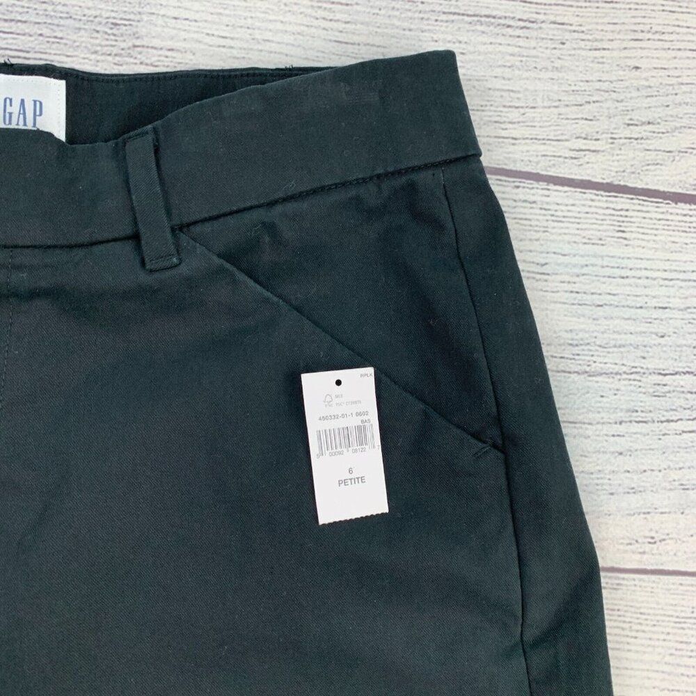Gap Slim Ankle Pants sz 6 P Black 23.5" Inseam New NWT Women's - Picture 3 of 10